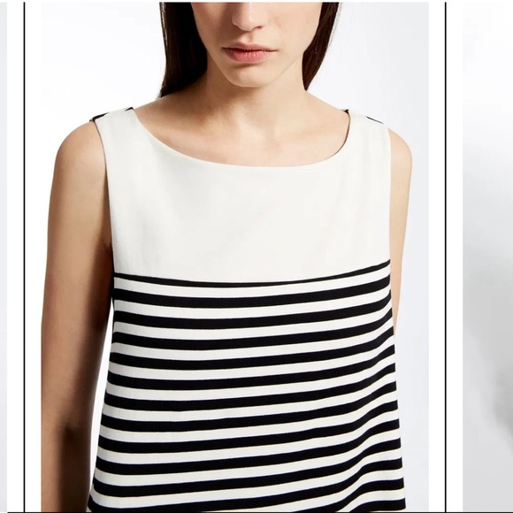 Weekend Max Mara jersey stripe long maxi dress M - Picture 3 of 6